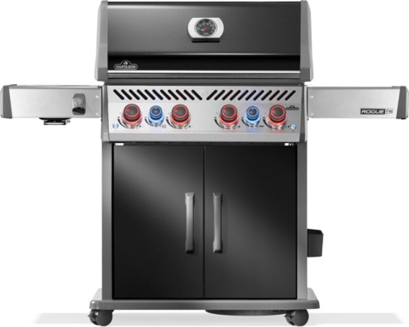 Rogue Pro S 525, Sizzle Zone, Bagbrænder, 4 Brændere Sort Gasgriller