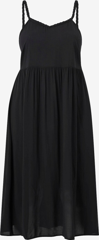 Kjole vCasa Braid Midi Dress - Svart