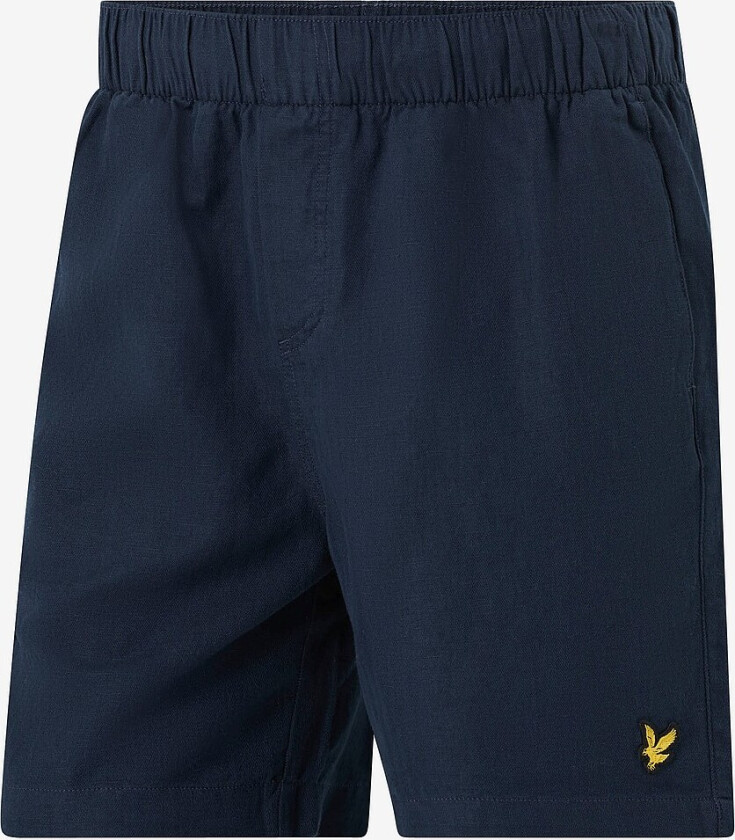 Shorts i lin Linen Deck - Blå