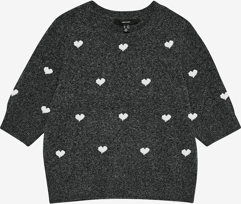 Pullover vmDoffy Intarsia 2/4 O-nk Pullov GA - Grå