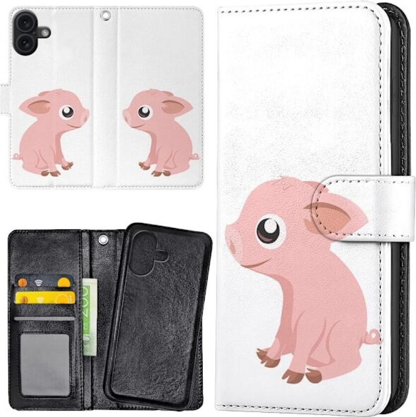 iPhone 16 Plus - Lommebok Deksel Minigris