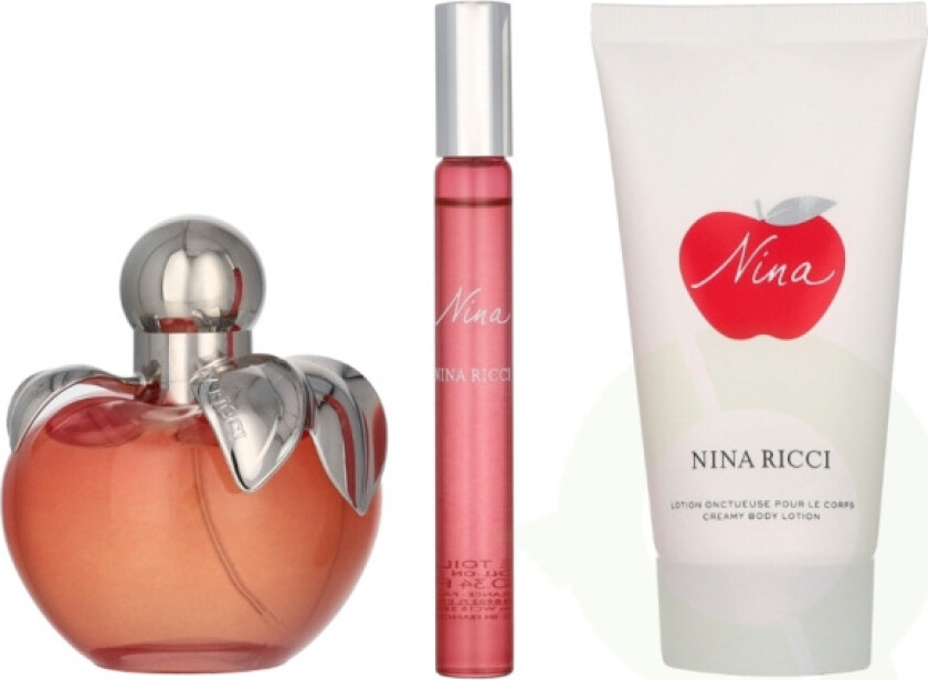 Nina Giftset 165 ml Edt Spray 80ml/Body Lotion 75ml/Edt Rollerball 10ml
