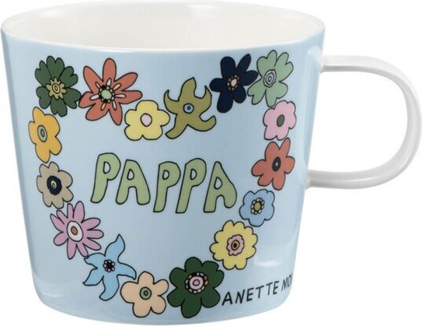 Anette Moi krus 27 cl pappa blå/flerfarget