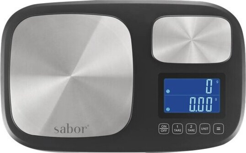 Ultimate kjøkkenvekt med to soner 0,2g–1kg + 1g–10kg