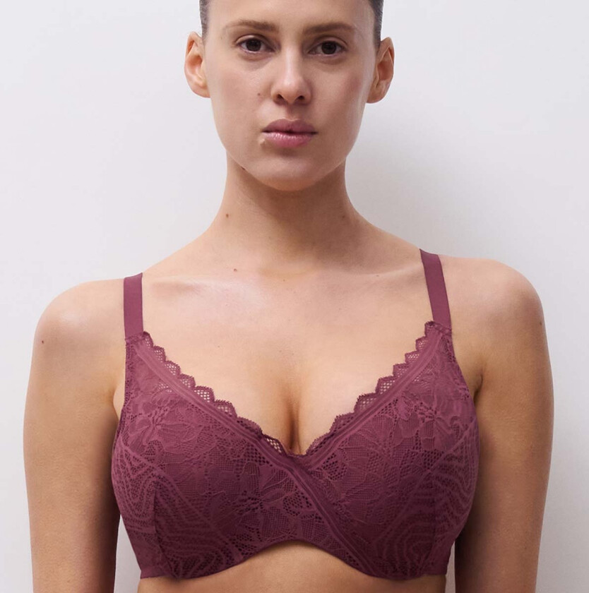 Easyfeel Floral Touch BH med bøyle, rød, Størrelse: 75D, Kvinner