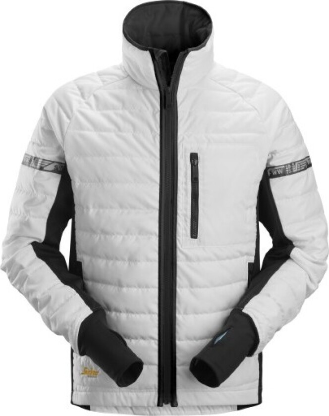 Snickers isolasjonsjakke 8101, hvit/svart, størrelse M