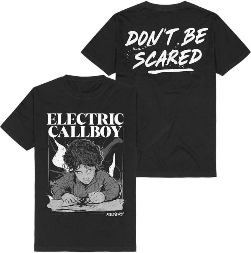 T-skjorte - Don't Be Scared - S til 3XL - Herrer - svart