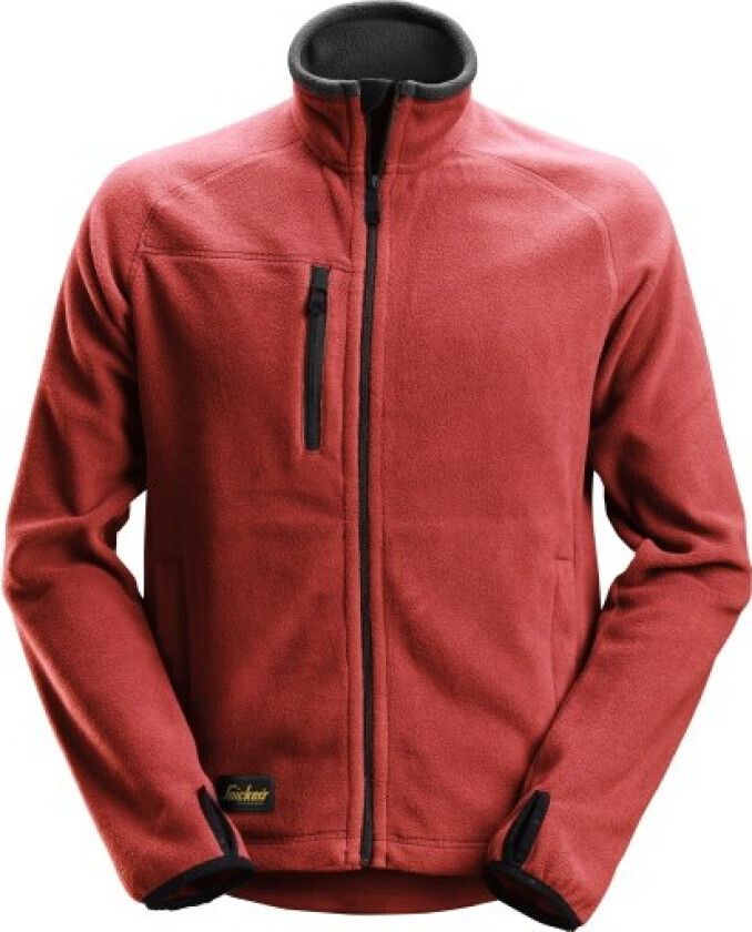 Snickers fleecejakke 8022, POLARTEC®, chili rød/svart, størrelse 3XL