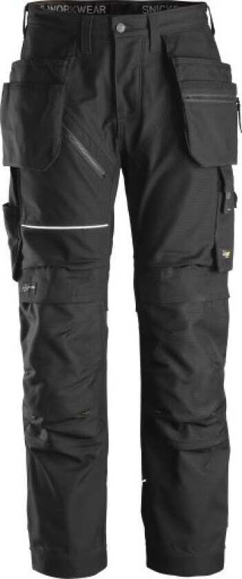 Snickers stretchbukse 6214, hylsterlommer, sort, størrelse 58