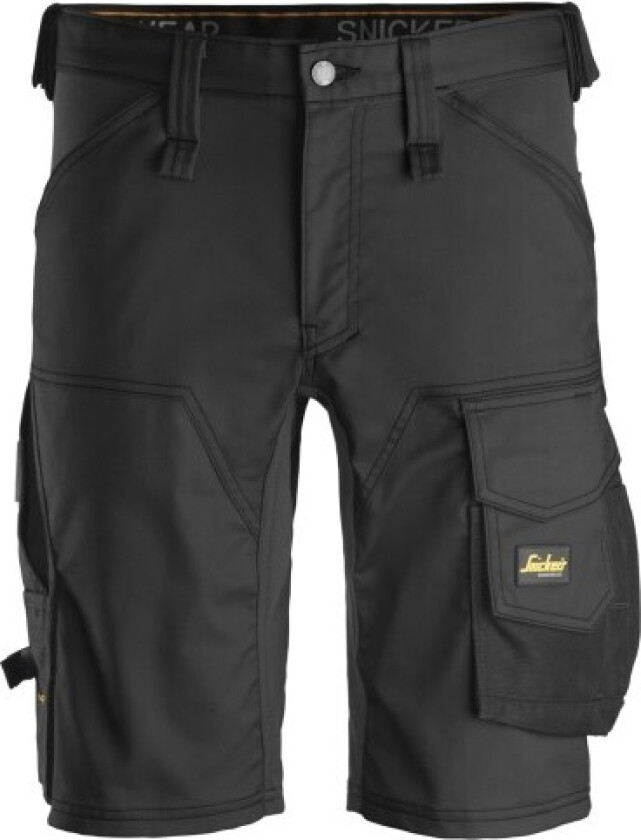 Snickers-shorts 6143, stretch, slim fit, svart, størrelse 58