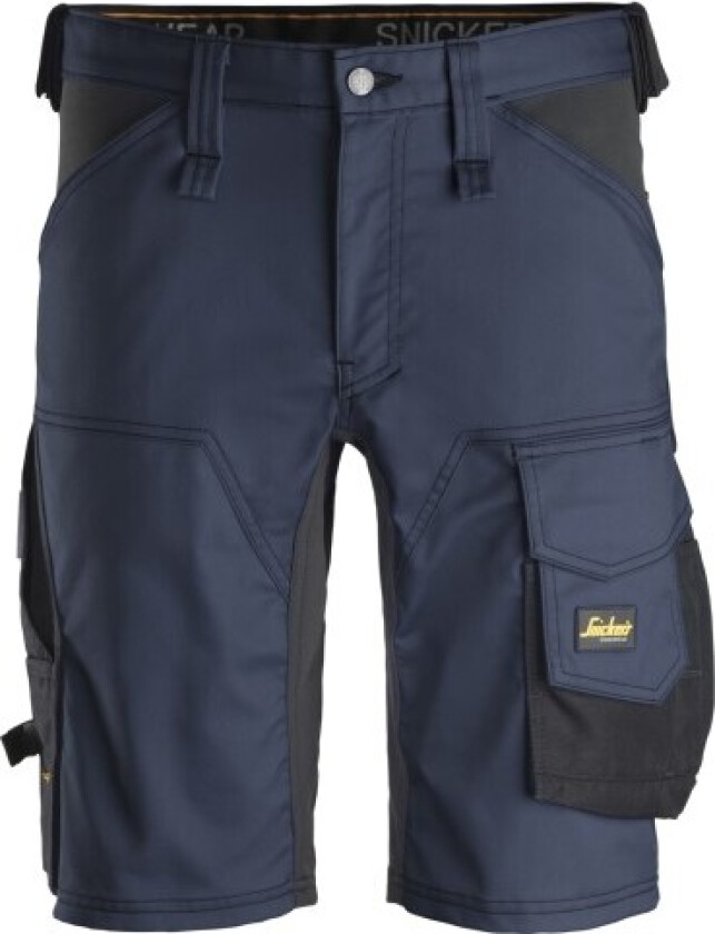 Snickers-shorts 6143, stretch, slim fit, marine/svart, størrelse 60