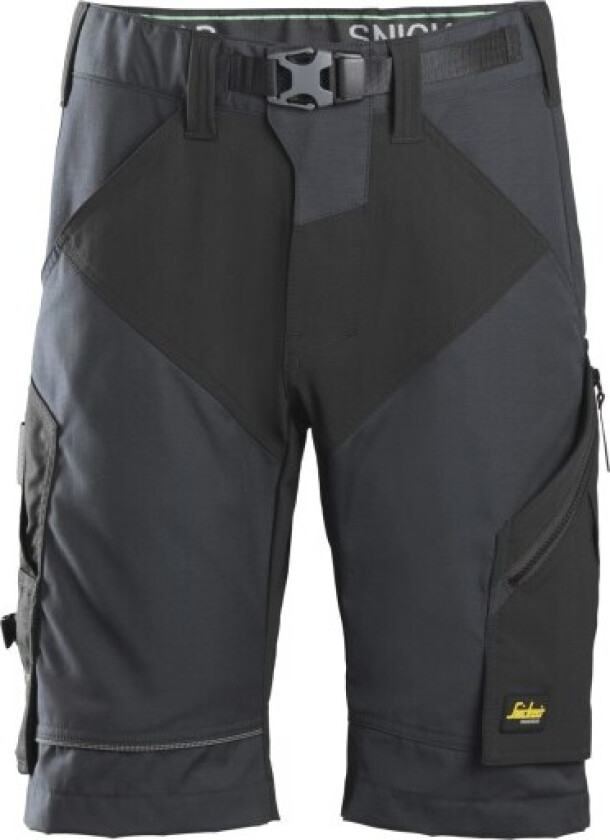 Snickers-shorts+ 6914, kroppskart, koksgrå/svart, størrelse 64