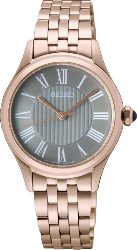 Classic Ladies SUR614P1 - Kvarts - Rosegull - Dameklokker - Rustfritt stål - ledd m/pin - Safir