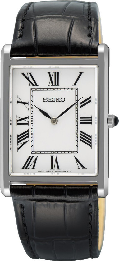 Classic Mens SWR103P1 - Kvarts - Sølv - Herreklokker - Skinn - Safir