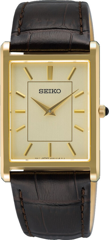 Classic Mens SWR106P1 - Kvarts - Gull - Dameklokker - Skinn - Safir