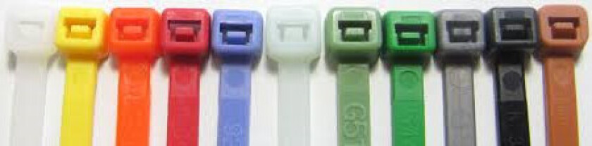 100 stk Buntebånd 4,8 x 300 mm, grønn (100)