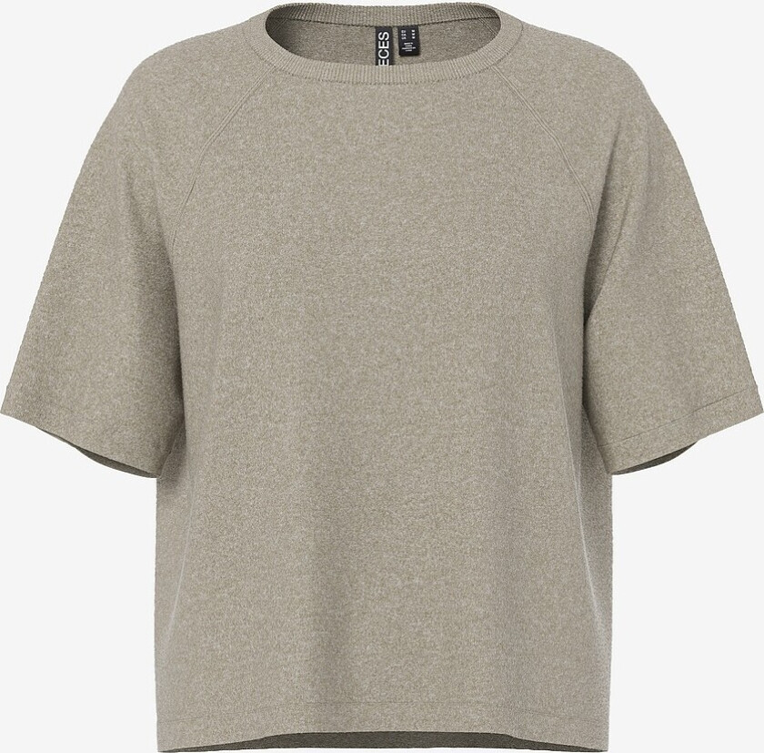 Pullover pcBree SS O-neck Knit - Brun