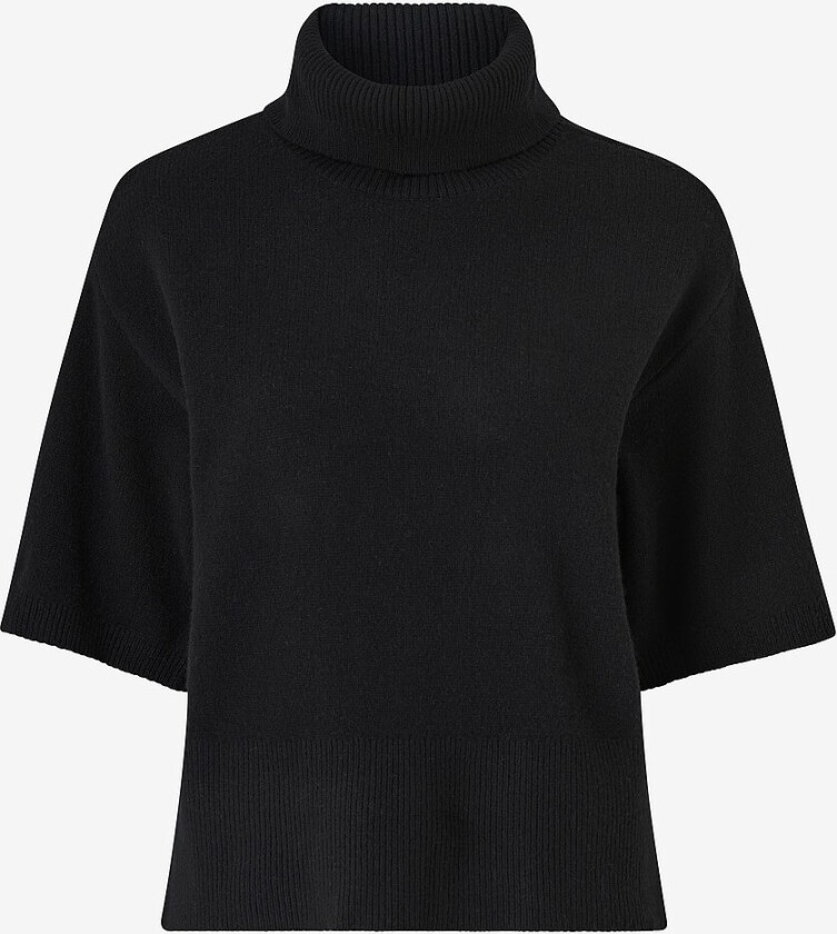 Pullover yasEmila 2/4 Roll Neck Knit Pullove - Svart