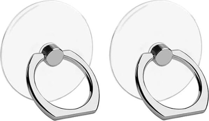Transparent Mobiltelefon Ringholder, Klar Telefon Ringstativ, Universell Ring Spenne Grep Stativ, Rund, for Ulike Mobiltelefoner