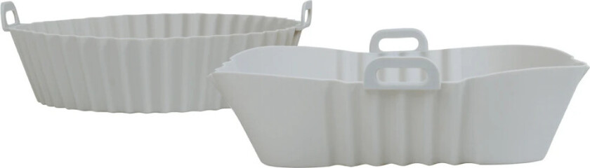 Airfryer Silikoneformer - Rund 20cm, Firkantet 21x21cm - 2 stk