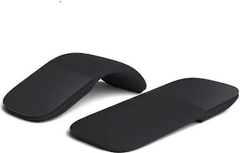 Microsoft Arc Mouse Bluetooth-mus for PC-laptops, kompatibel med Windows Mac Chrome OS (tynn, lett, bærbar, taktil) - Svart