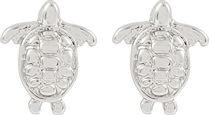 Timi of Sweden Mini Turtle Stud Earrings Silver