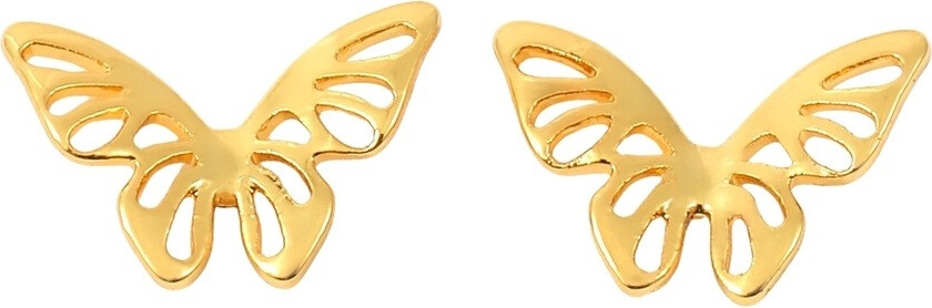 Timi of Sweden Mini Butterfly Stud Earrings Gold