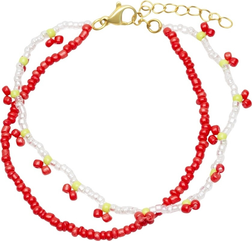 Timi of Sweden Cherry Bead Bracelet Double