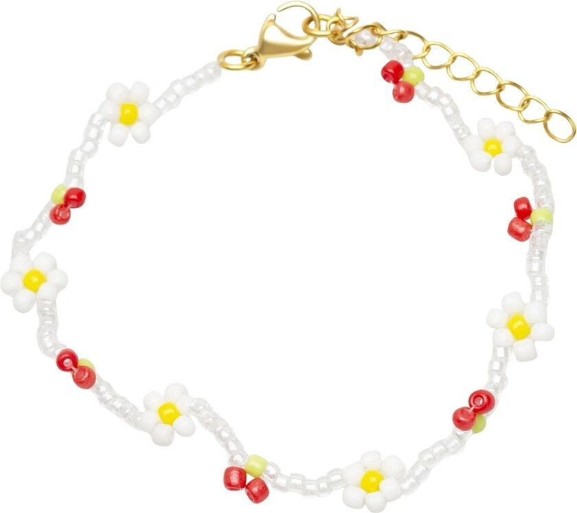 Timi of Sweden Cherry & Flower Blead Bracelet
