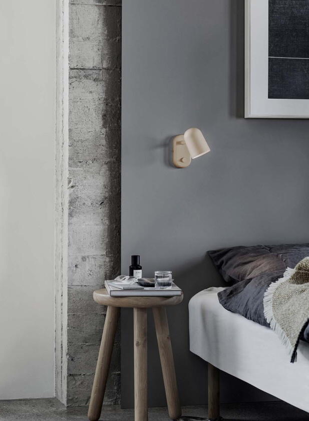 Buddy vegglampe - matt beige
