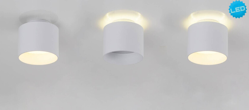 LED-downlight Trimes, Ø 11,5 cm, hvit, CCT, trinnvis dimbar