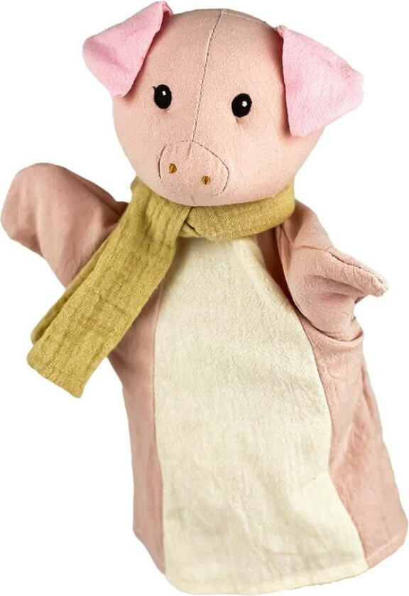 Hånddukke Gris - Kosedyr - Bomull,Polyester