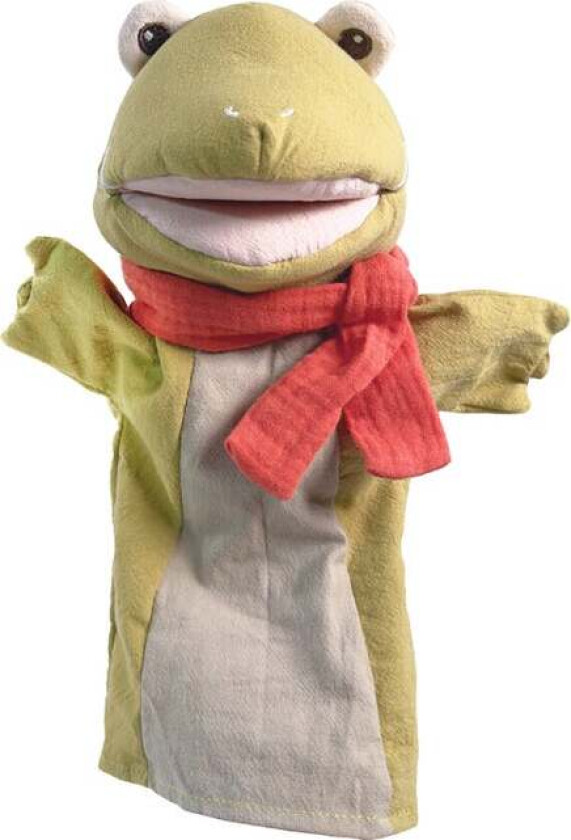 Hånddukke Frosk - Kosedyr - Bomull,Polyester