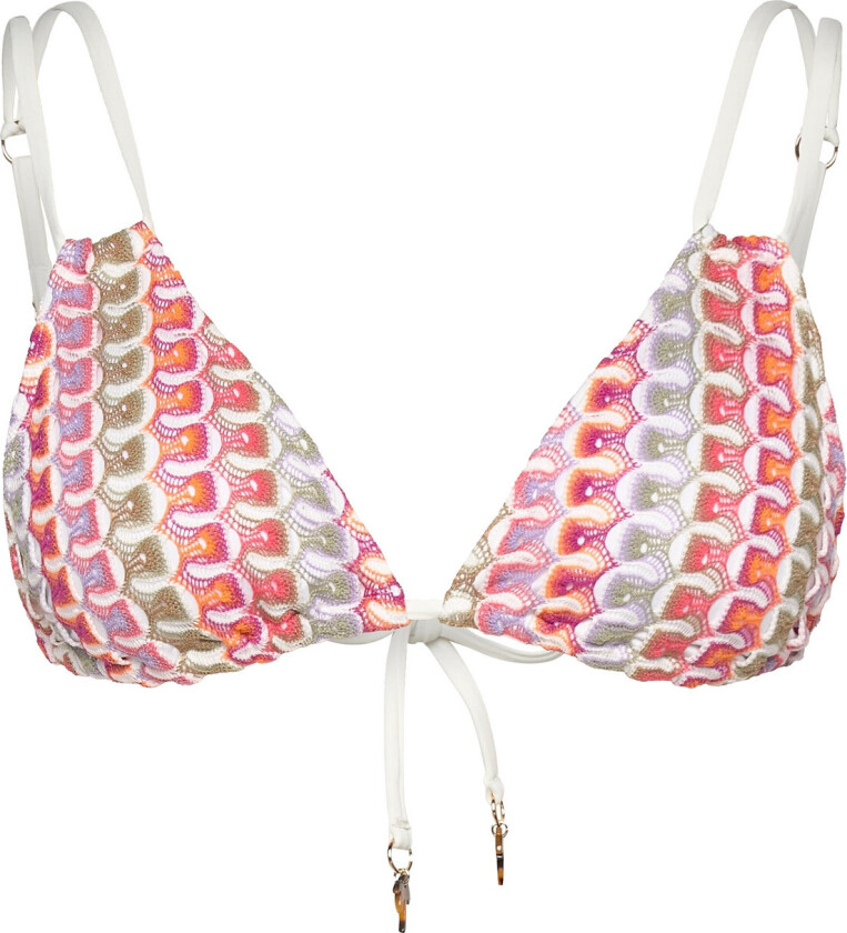 Irma Fine Knitted Bikini Top Designers Bikinis Bikini Tops Triangle Bikinitops Multi/patterned Malina