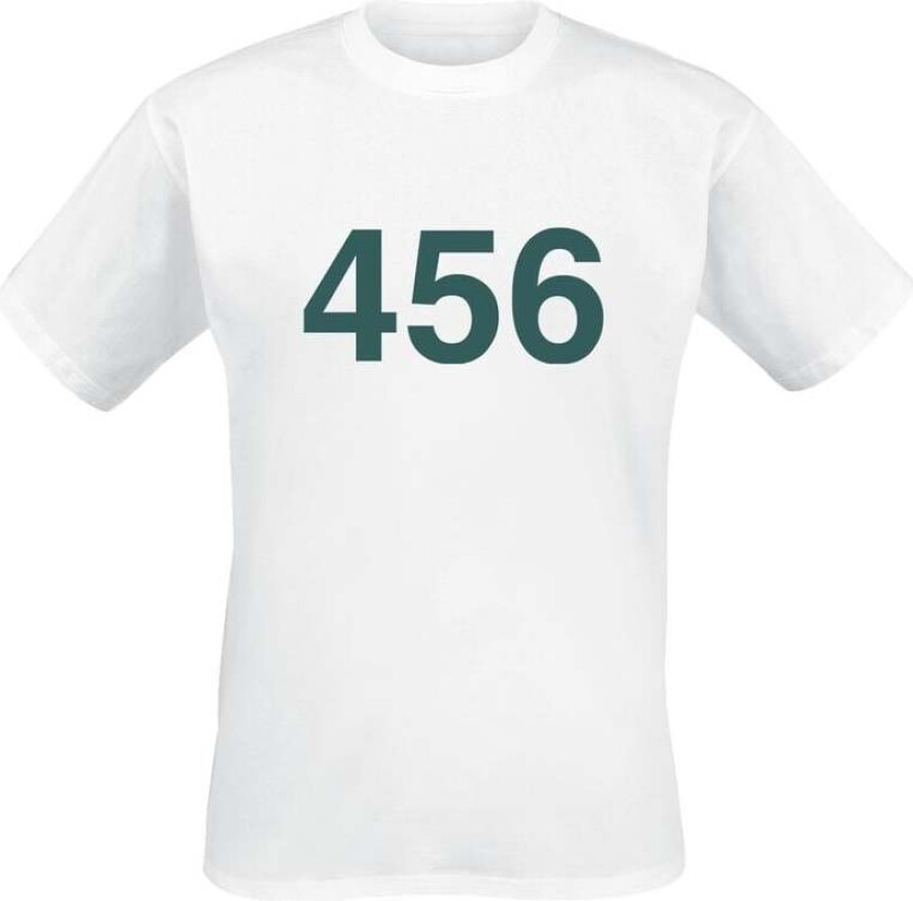 T-skjorte - Player 456 - S til 3XL - Herrer - hvit