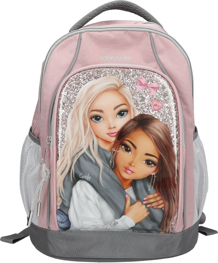 Skolesekk MY BFF - Pink and Grey - 40 x 30 x 19 cm