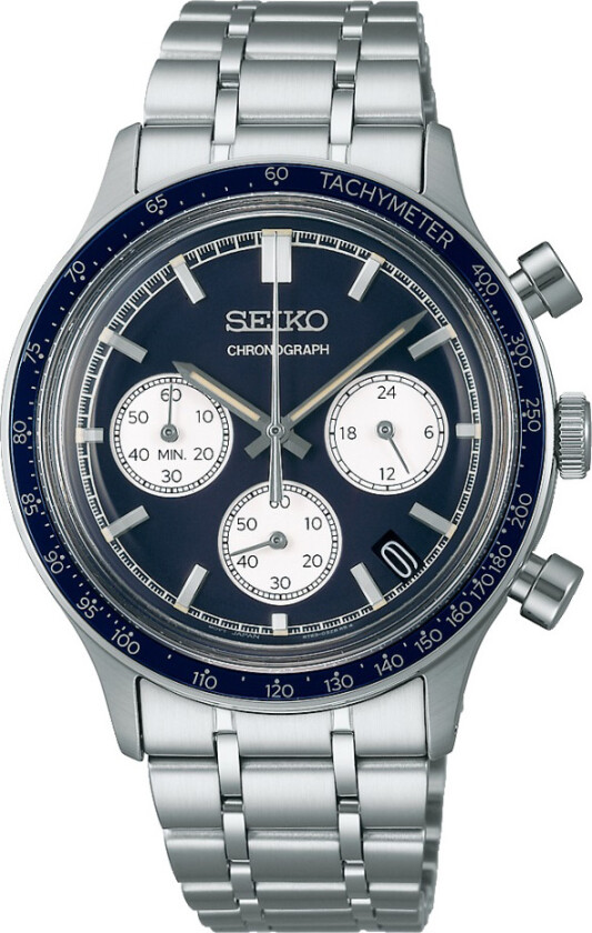 Sport Chronograph Mens SSB477P1 - Kvarts - Sølv - Herreklokker - Rustfritt stål - ledd m/pin - Mineral