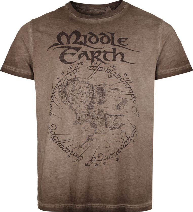 T-skjorte - Middle Earth - S til 4XL - Herrer - lysebrun