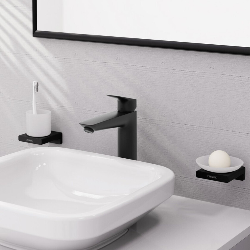 HANSGROHE LOGIS SERVANTBATTERI 190 MATT SORT