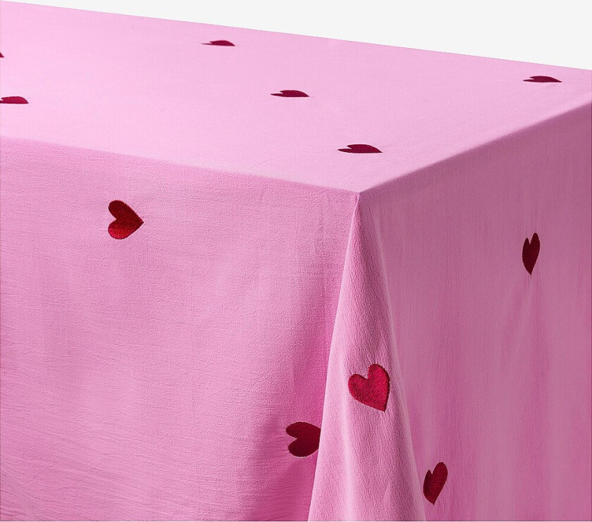 Bordduk Rosa hjerter - Rosa