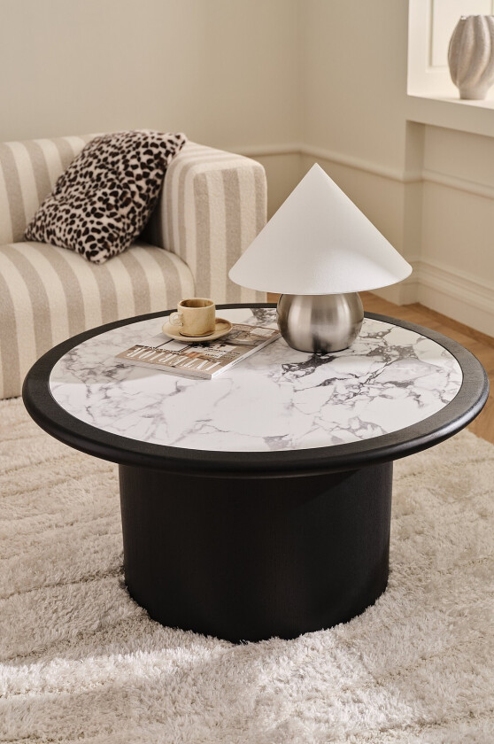 Salongbord Ramma Ø 90 cm - Svart