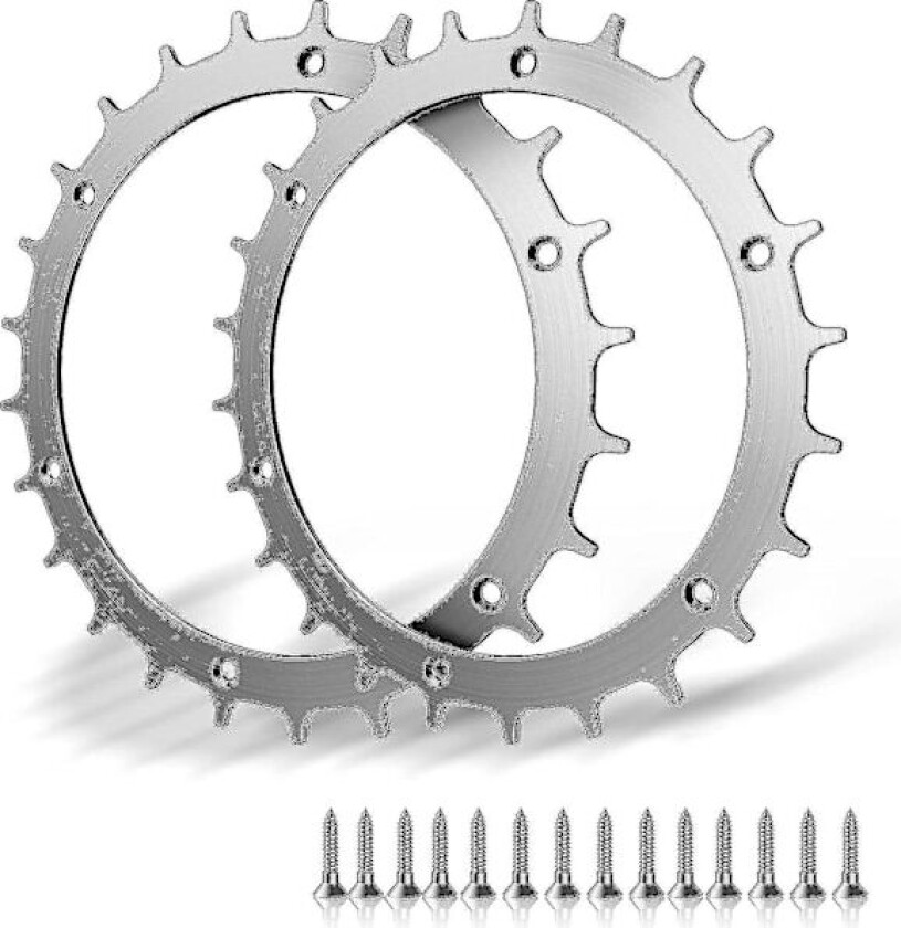 2-pakning rustfrie pigger for Bosch Indego Xs 300 400 500 M700 gressklipper, fint avfasede med forbedret trekkraft for robotgressklippere, 14 rustfrie