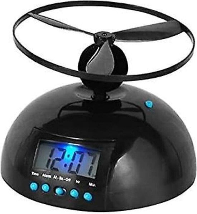 Nyhet Digital LED Vekkerklokke Gadget Fly Avsted Flygende/Rullende Helikopter Chopper Propell Klokke Kreativ Gave [dB}