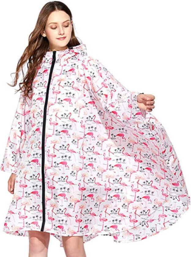 Regnjakke Poncho for Kvinner Vanntett Lett Gjenbrukbar Hik