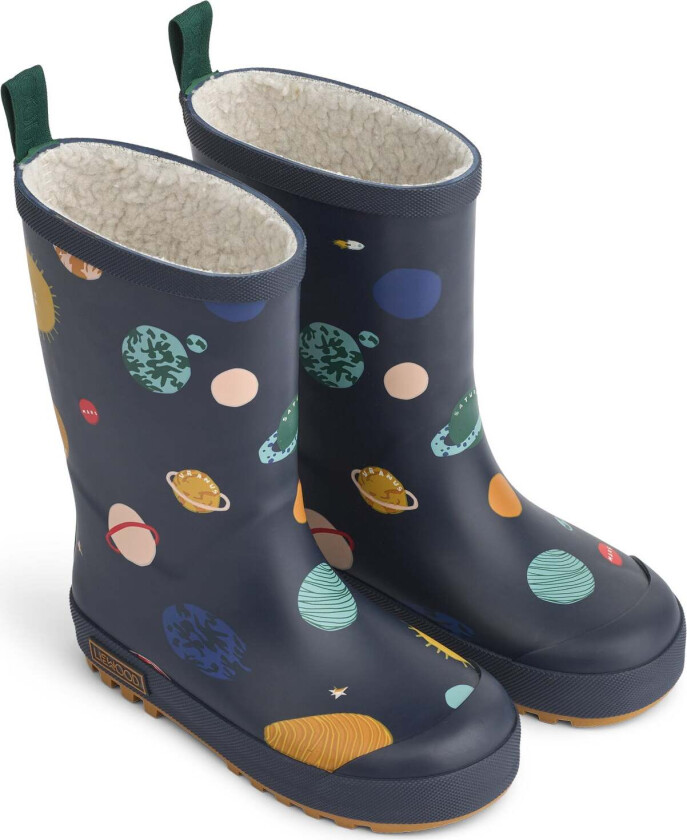 Liewood Mason Fodrade Gummistövlar, Universe/Classic Navy, 25 - Gummistøvler - 100% Polyester