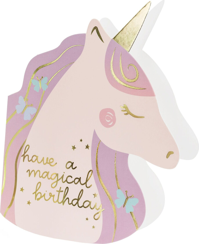 Gratulasjonskort Unicorn