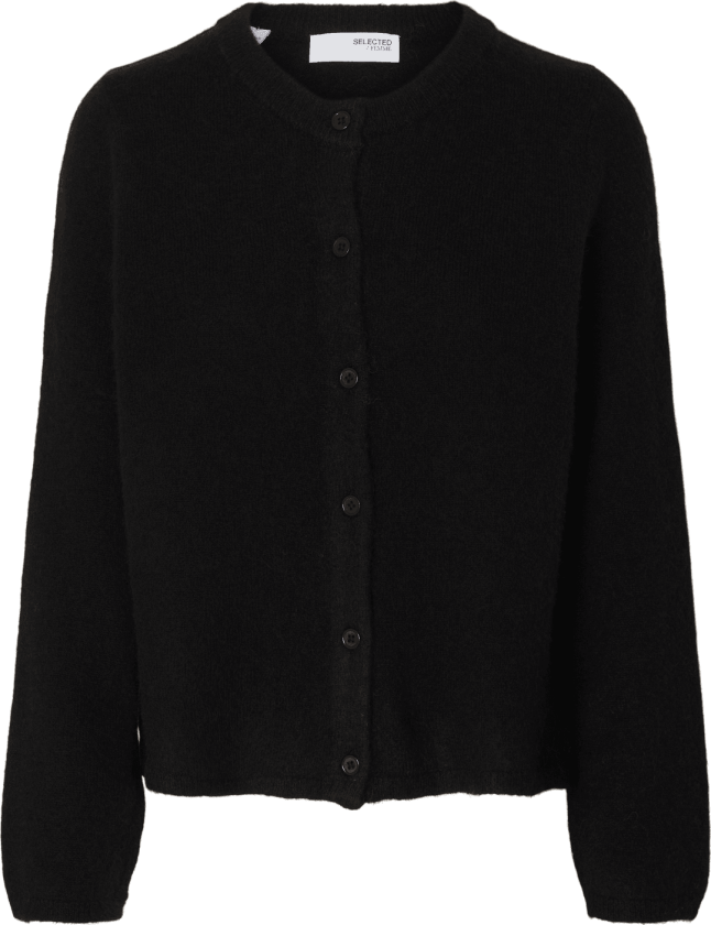 Selected Femme Lulu New Knit Cardigan - Black - XL