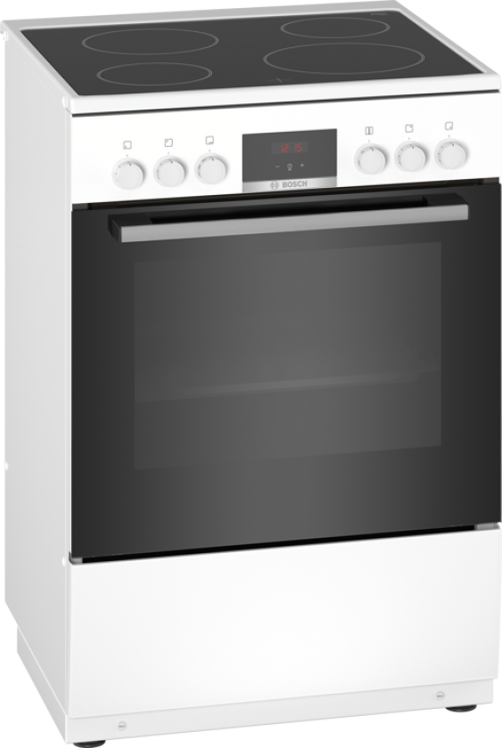 Serie 4 HKN31A020U - Komfyr - frittstående - bredde: 60 cm - dybde: 60 cm - høyde: 90 cm - med selvrens - hvit