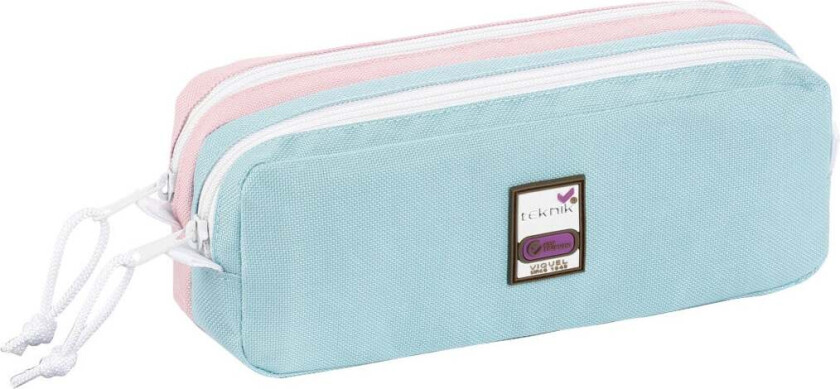 Pennal Teknikk 2 rom pastell blå-rosa