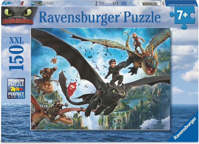 Puslespill 150 Drager og Helter Ravensburger